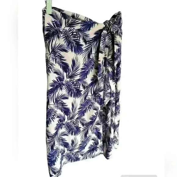 Panama Jack Linen Blend Wrap Around  Skirt/Swimsuit Cover - Picture 1 of 3